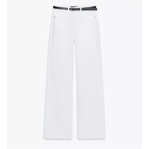 ZARA Z1975 HIGH WAISTED STRAIGHT FULL LENGHT JEANS